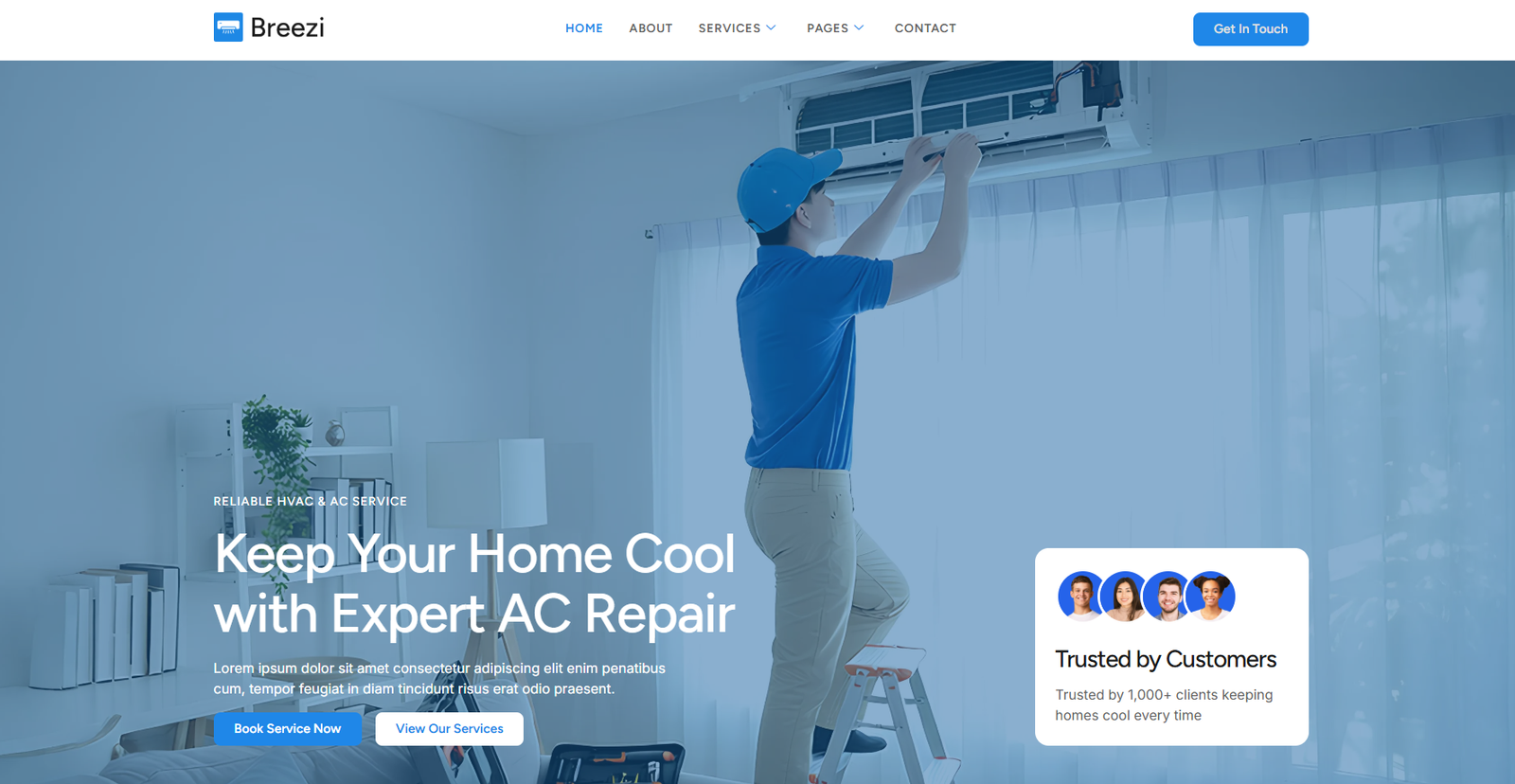 Sparklethings — HVAC & AC Service Website