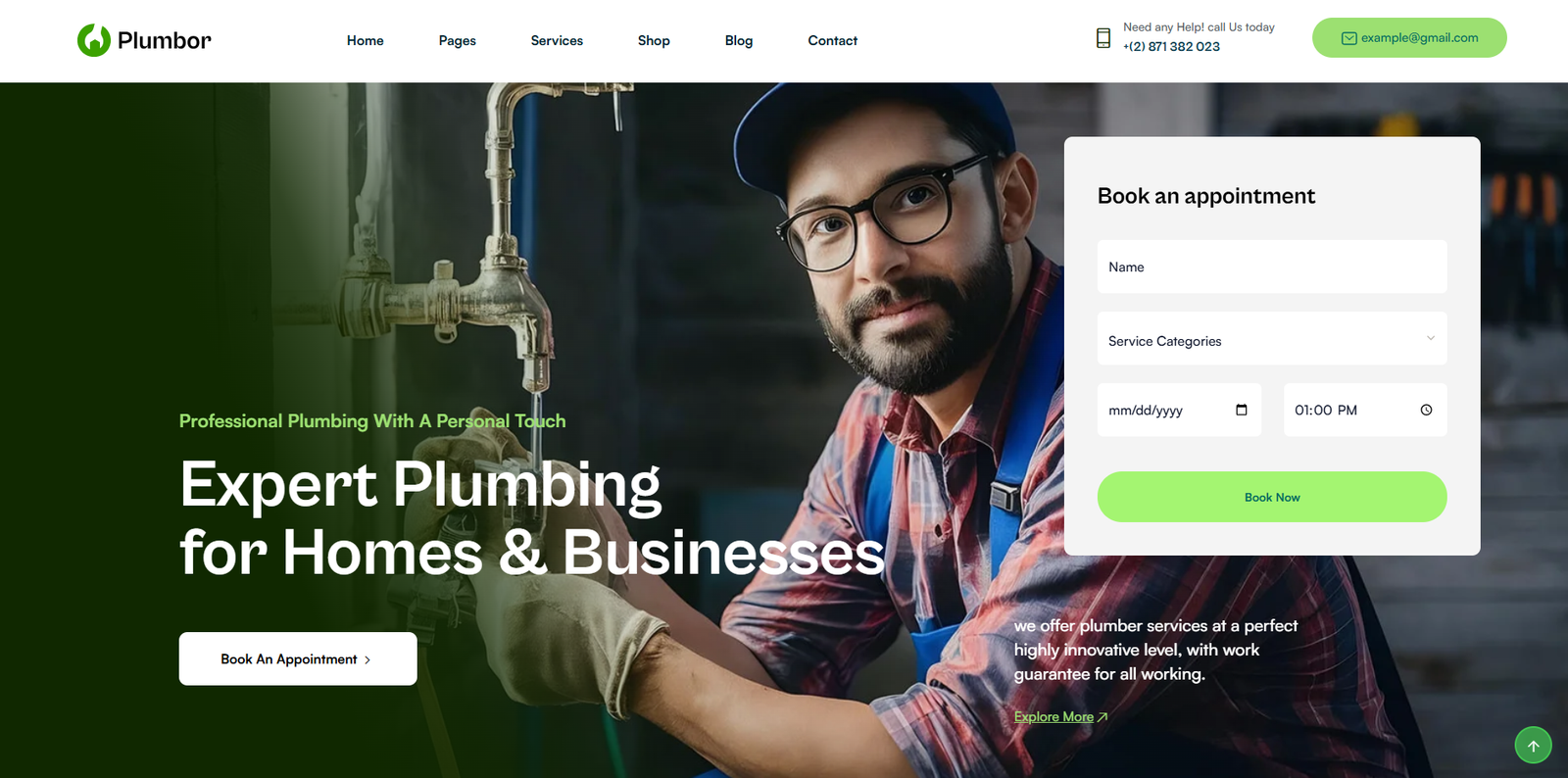 Plumbor — Professional Plumbing with a Personal Touch